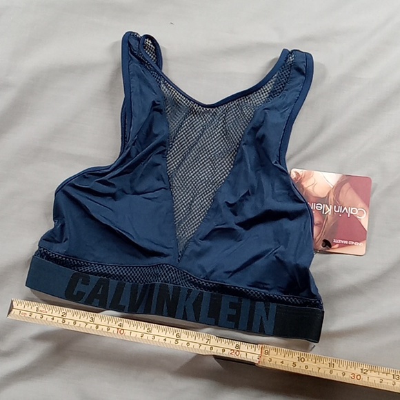 CALVIN KLEIN SMALL PETITE SP BRA Bralette Intimates New NAVY BLUE - Picture 2 of 4